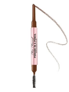 Too Faced Pomade in a Pencil Brow Shaper & Filler- AUBURN